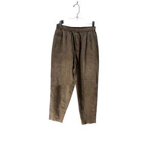 Genuine Leather Suede High Rise Tapered Pants Women’s Size Medium